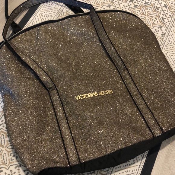 Victoria Secret Champagne/Brown Sparkly Duffle Bag - Picture 8 of 8